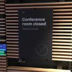 Conference room closed sign